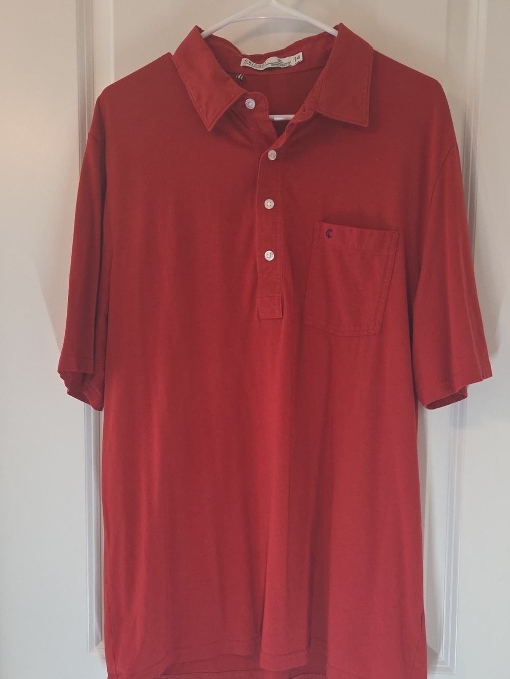 Criquet Deep Red Men's Polo Shirt